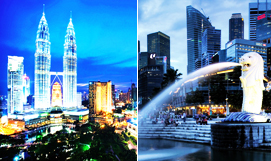 Singapore and Malaysia 